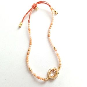 Tai Jewelry Beaded Bracelet in Peach